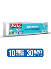 Sanita Club Trash Bags 10Galln 30Bags