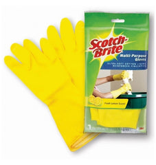 SCOTCH-BRITE LARGE HOUSEHOLD GLOVES LEMON 3M