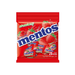 Mentos Chewy Dragees Strawberry Flavor 70.2gm