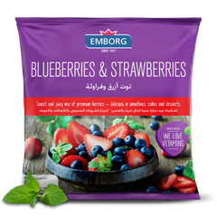 Emborg Frozen Blueberries & Strawberries 400 Gm