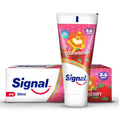 Signal Toothpaste Strawberry Flavor For Kids (2-6 Years) 50ml