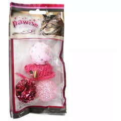 Pawise Glitter Ball, 4 Pieces