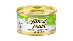 Purina Fancy Feast Wet Cat Food with Grilled Salmon in Gravy 85GM