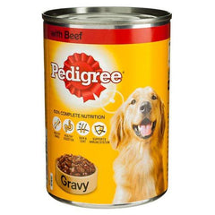 PEDIGREE IN GRAVY with BEEF 400g
