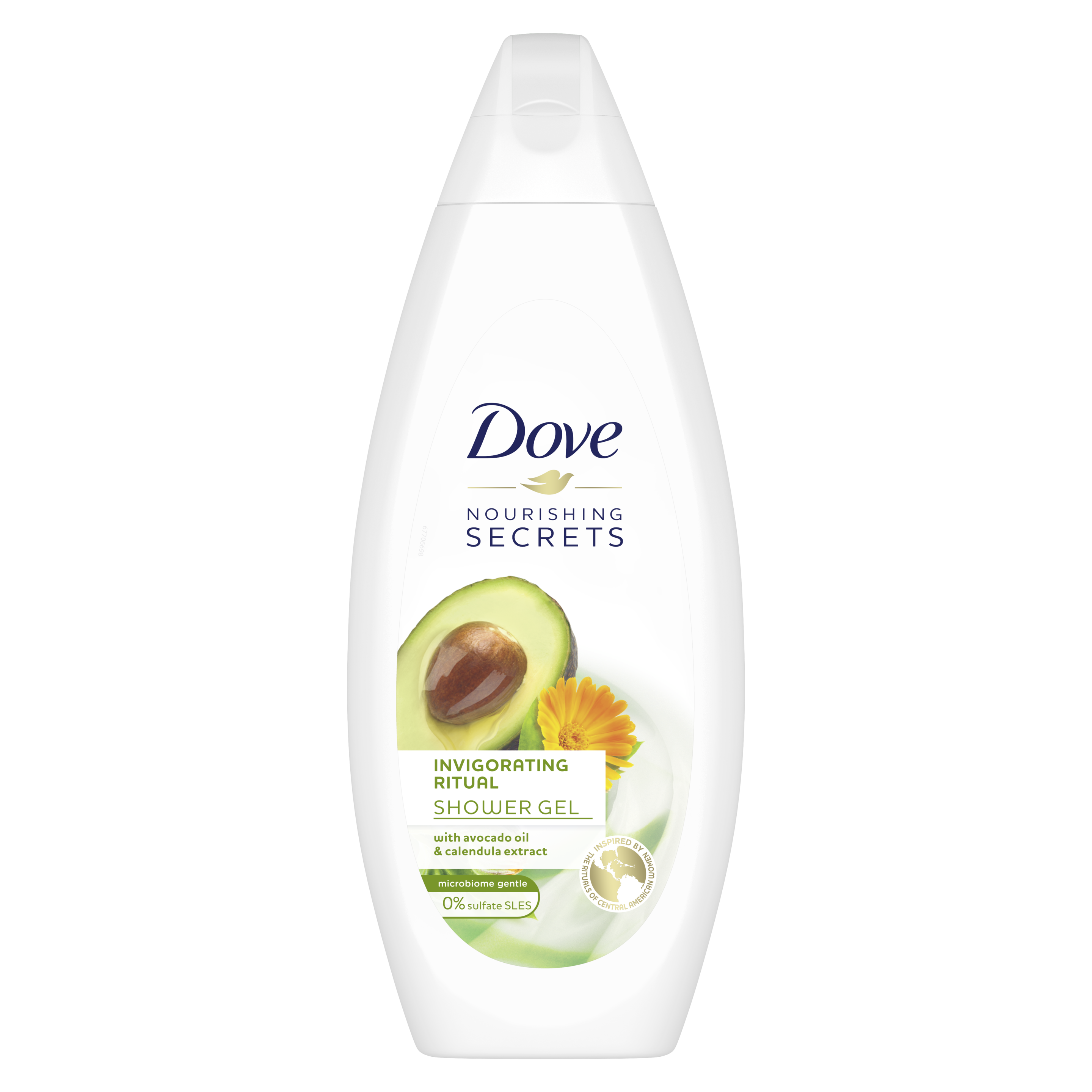 DOVE BW W/AVACADO OIL&CALENDULA EXTRACT 250ML