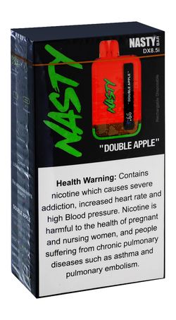 Nasty Bar Rechargeable Disposable Vape Double Apple Flavor (20mg/ml)