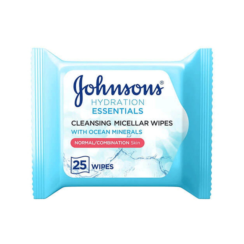 Johnson's Hydration Essentials Micellar Cleansing Wipes 25wipes
