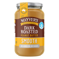 MAYVERS DARK ROASTED PEANUT BUTTER 375GM