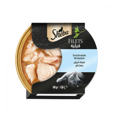 SHEBA DOME WET CAT FOOD FILLETS WITH WHITEFISH 60GM