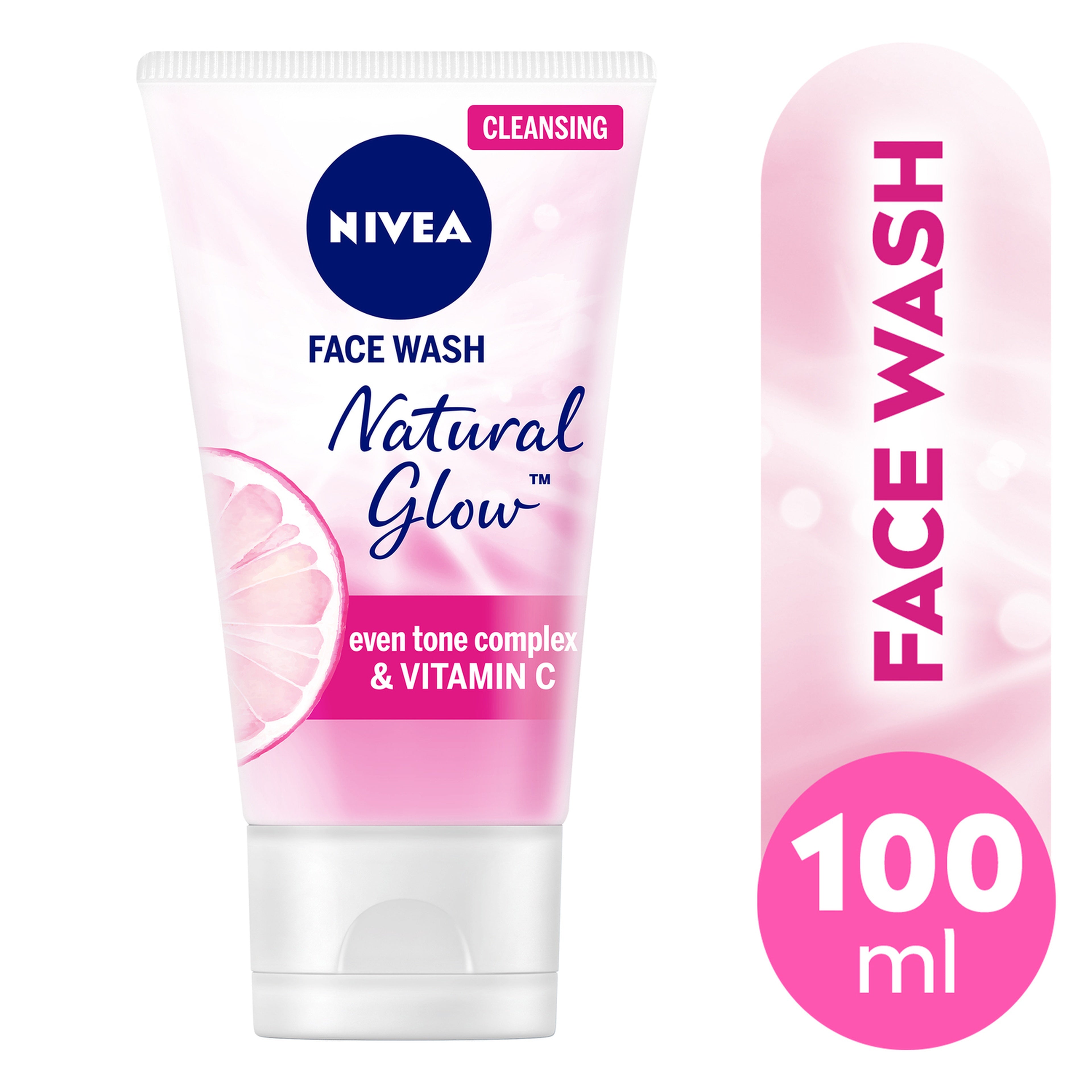 NIVEA NATURAL GLOW FACE WASH 100ML