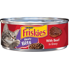 FRISKIES MEATY BITS WITH BEEF 5.5 OZ