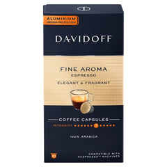 Davidoff Fine Aroma Espresso Coffee Capsules - Intensity 7 10Capsules
