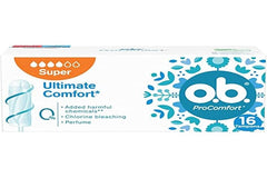 OB PRO COMFORT SUPER PLUS TAMPONS 16'S