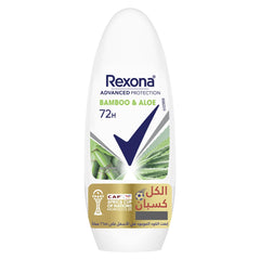 Rexona Advanced Protection 72H Antiperspirant Roll-On Deodorant Bamboo & Aloe Scent For Women - Alcohol Free 50ml