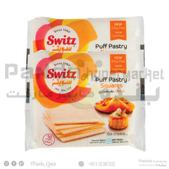 SWITZ PUFF PASTRY SQUARES 400GMX2PC OTR