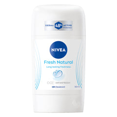 Nivea Fresh Natural Antiperspirant 48H Deodorant Stick for Women 50ml