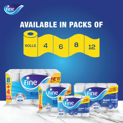 Fine Super Towel Pro Kitchen Rolls 3ply 8x60tissues
