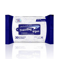 Cool & Cool Soft & Gentle Travel Wet Wipes - alcohol free 30 tissue