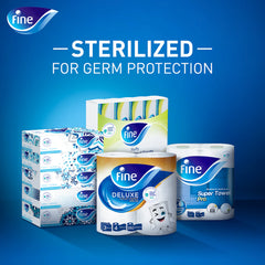 Fine Super Towel Pro Sterilized Kitchen Rolls 3ply 2x60 Tissues