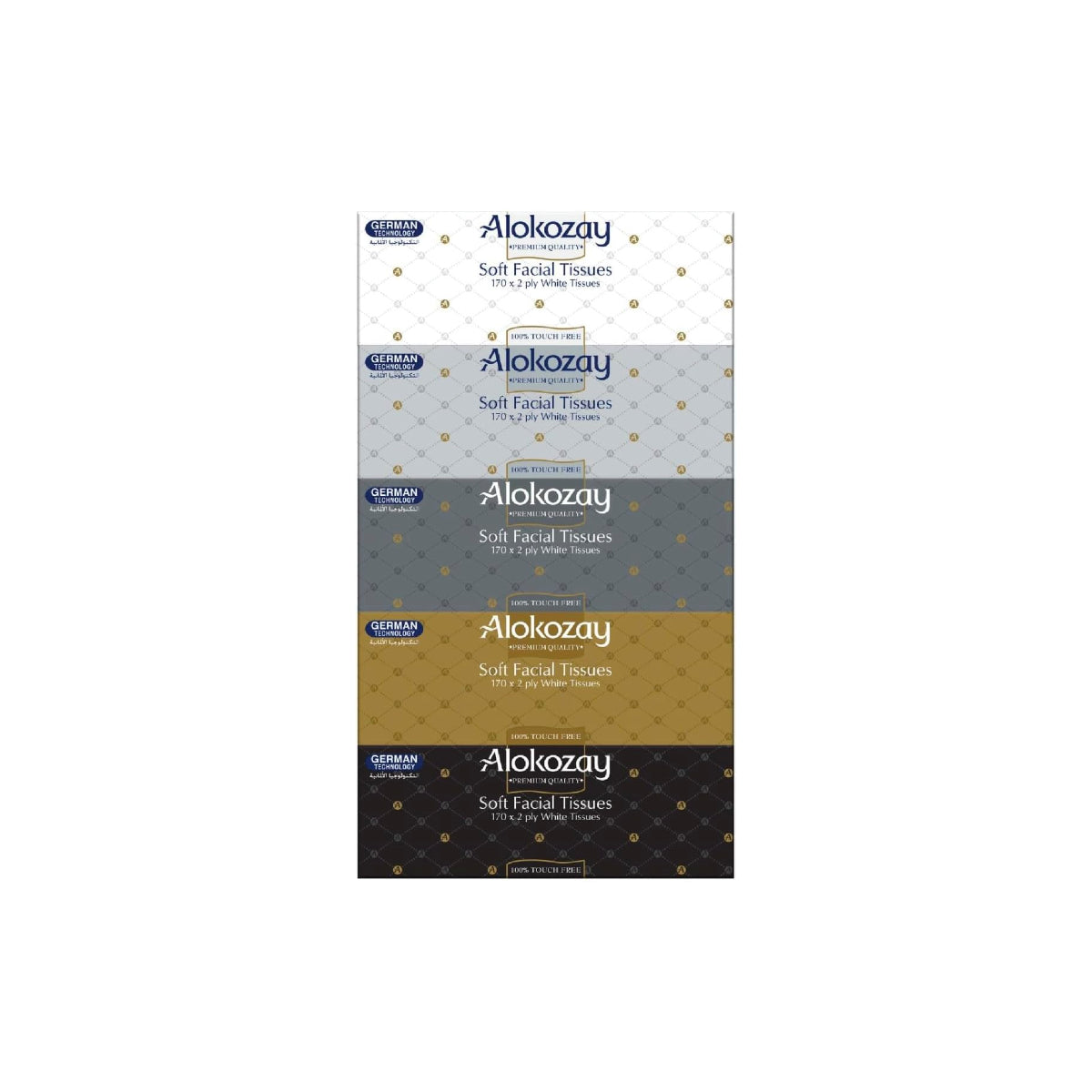 ALOKOZAY FACIAL TISSUES 170X2 PLY