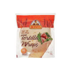 Bonita 25cm Wheat Tortilla Wraps (10 Pieces) 650g