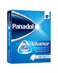 Panadol Advance 500mg Paracetamol for Pain & Fever Relief 48 TABLETS