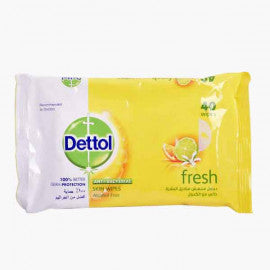 DETTOL ANTIBACTERIAL WIPES FRESH 40'S
