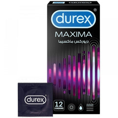 DUREX MAXIMA LUBRICATED CONDOMS 12PCS