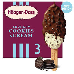Haagen Dazs Ice Cream Stick Cookies & Cream Flavor 80ml