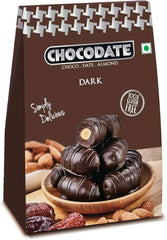Chocodate Dark Chocolate Coated Dates Filled With Almond 100g