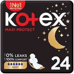 KOTEX MAXI NIGHT TIME PAD 24'S