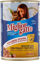 Miglior Gatto Wet Cat Food With Chicken & Turkey 405gm