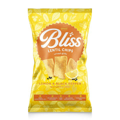 Kitco Bliss Lemon & Black Pepper Lentil Chips - gluten free