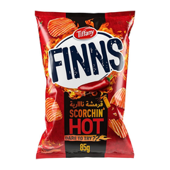 Tiffany Finns Scorchin Hot Potato Chips 85gm