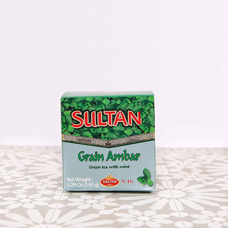 SULTAN GRAIN AMBAR GREEN TEA WITH MINT 150gm