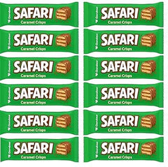 Gandour Safari Milk Chocolate Coated Wafers With Caramel & Rice Cereal 22gm