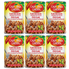 California Garden Premium Fava Beans Plain Medammes 450gX6PC OTR