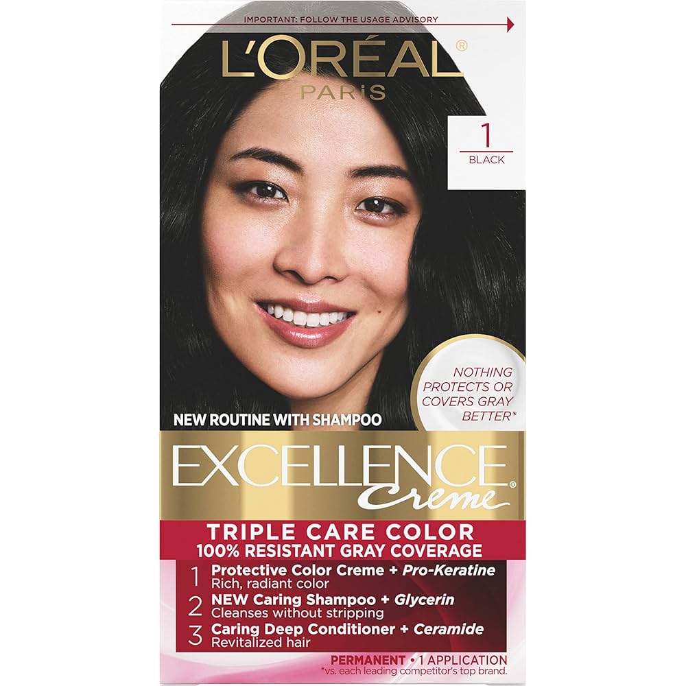 L'oreal Excellence Triple Care Hair Color Black 1.0