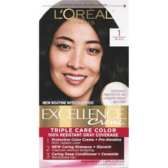 L'oreal Excellence Triple Care Hair Color Black 1.0