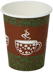 Sanita Brown Printed 9oz Disposable Paper Cups (Special Offer)