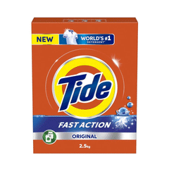 Tide Fast Action Automatic Original Laundry Detergent Powder Front & Top Load 2.5kg