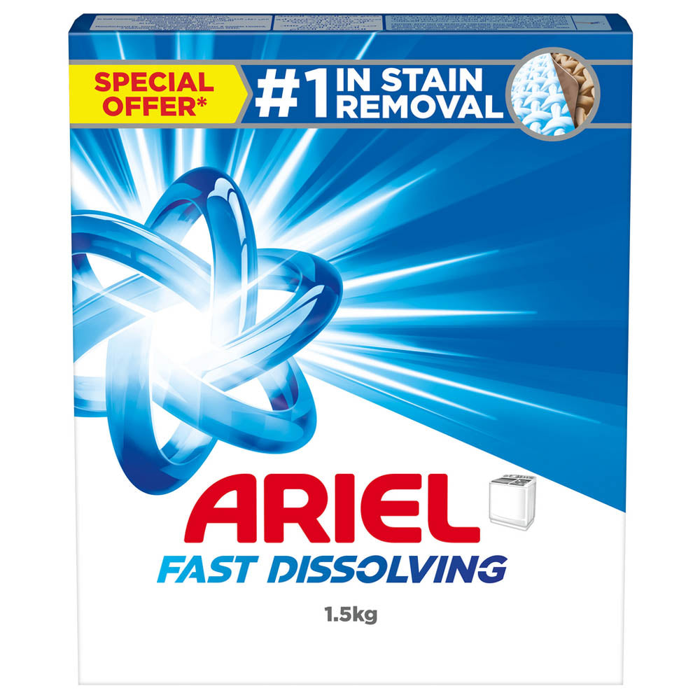 Ariel Fast Dissolving Laundry Detergent Powder Top Load (Special Offer)