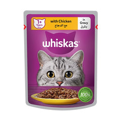 WHISKAS CHICKEN IN GRAVY 80GM