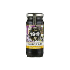 ALWAYS FRESH BLACK OLIVES 230G