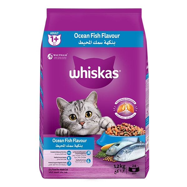 WHISKAS OCEAN FISH FLAVOUR 1.2KG