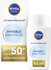 Nivea Sun Invisible Daily Fluid Face Sunscreen With Antioxidants Spf50 40ml