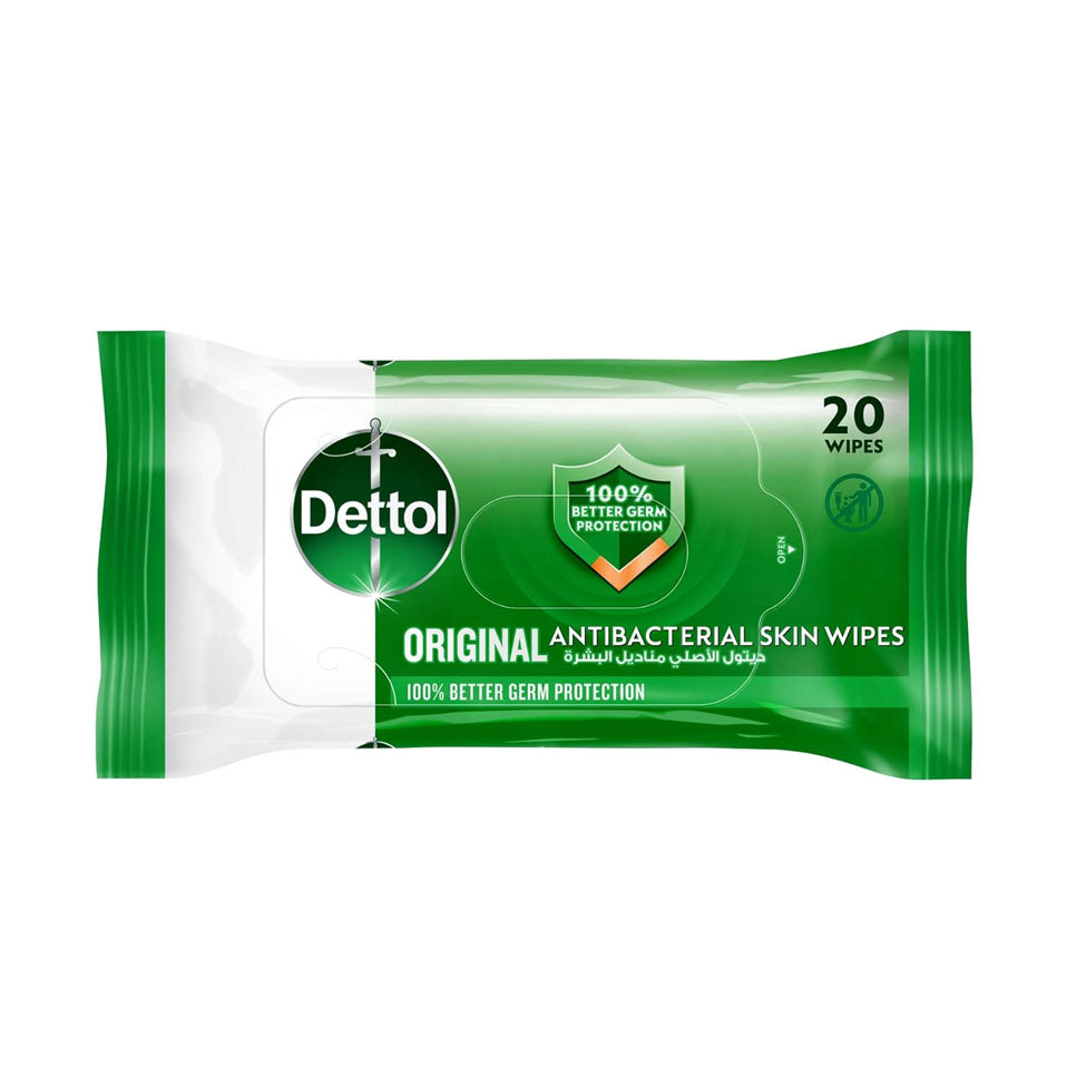 Dettol Original Antibacterial Skin Wipes 20 tissues