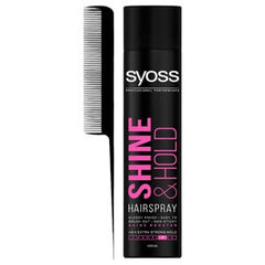 SYOSS SHINE&HOLD HAIR SPRAY 400ML+COMB