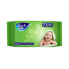 Fine Baby Wet Wipes With Aloe Vera & Chamomile 72 Wipes