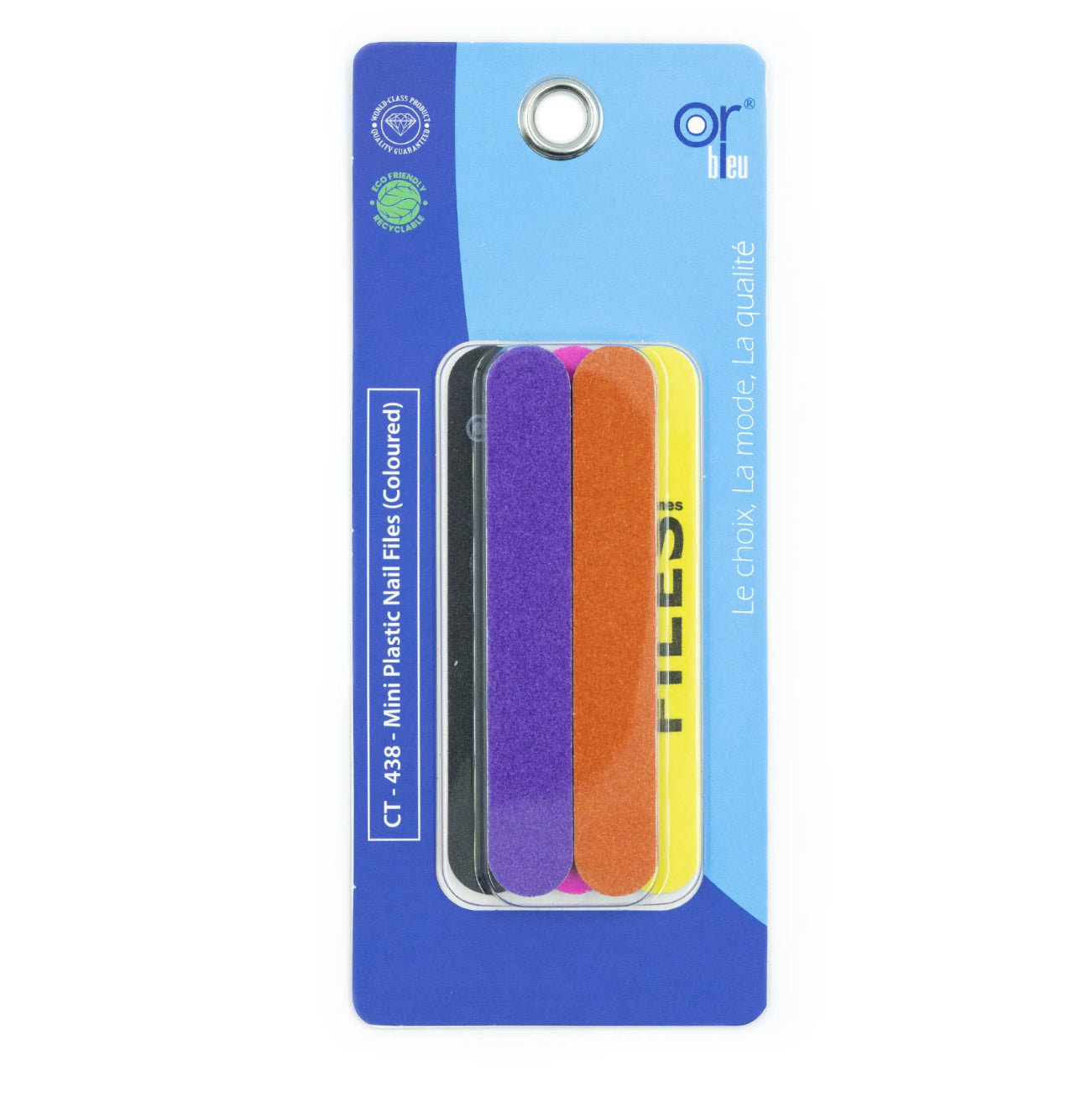 ORBLEU MINI PLASTIC NAIL FILES